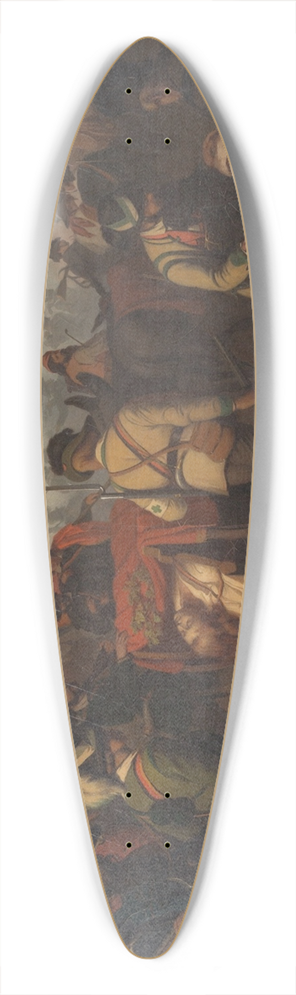 Josef Bche - From the Tyrolean war of liberation 39.3 inch art pintail longboard deck