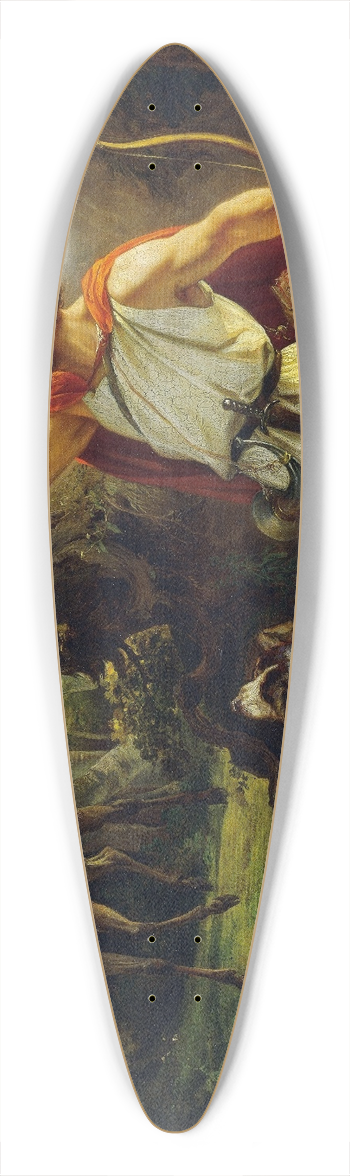 Josef Binder - The conversion of St. Eustachius 39.3 inch art pintail longboard deck