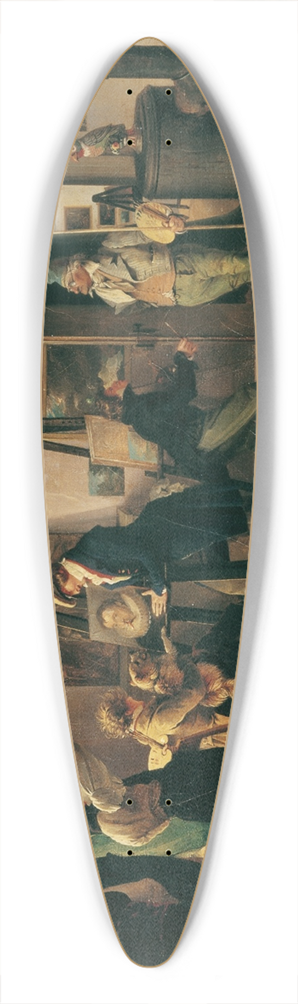 Josef Danhauser - Das Scholarenzimmer 39.3 inch art pintail longboard deck