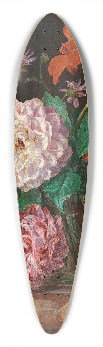 Josef Lauer - Blumenstck 39.3 inch art pintail longboard deck