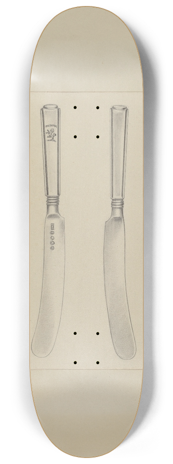 Charlotte Winter - Silver Knife 8.25 inch art skate deck