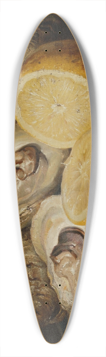 Josef Lauer - Stillleben mit Austern und Zitrone 39.3 inch art pintail longboard deck