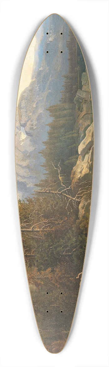 Josef Mayburger - Motiv vom Hintersee im Salzburgischen 39.3 inch art pintail longboard deck