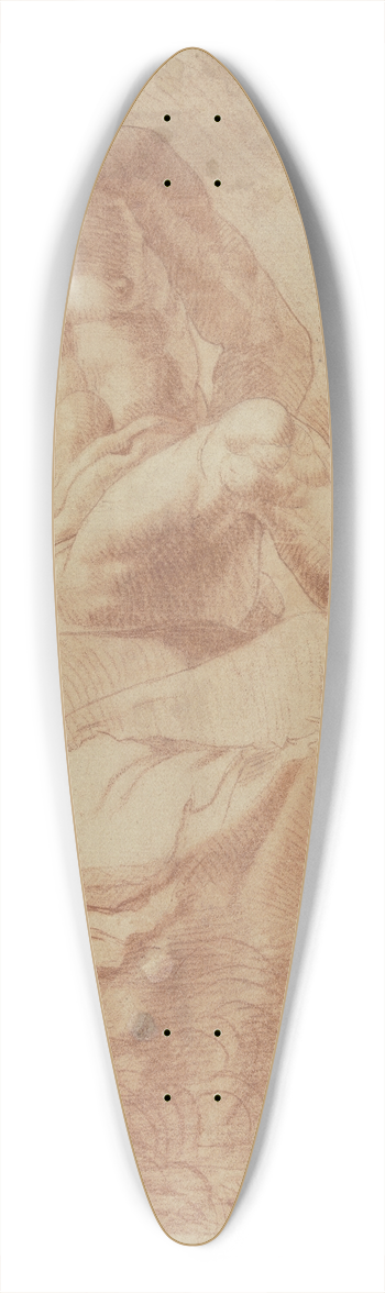 Josef Neher - Mnnlicher Akt auf einem Felsen, nach rechts gewandt 39.3 inch art pintail longboard deck