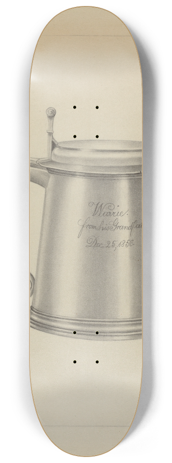 Charlotte Winter - Silver Tankard 8.25 inch art skate deck