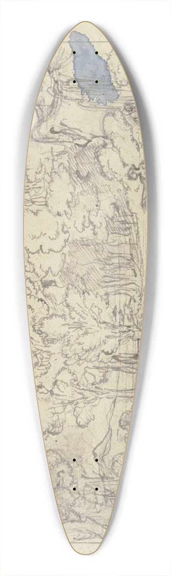 Joseph Anton Koch - Landschaft mit Diana und Akton 39.3 inch art pintail longboard deck