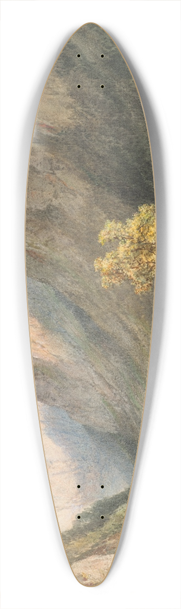 Joseph Brunner - Jagdhaus in Brunn 39.3 inch art pintail longboard deck
