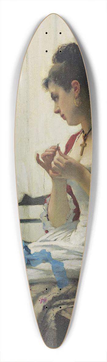 Joseph Caraud - The Magpie 39.3 inch art pintail longboard deck