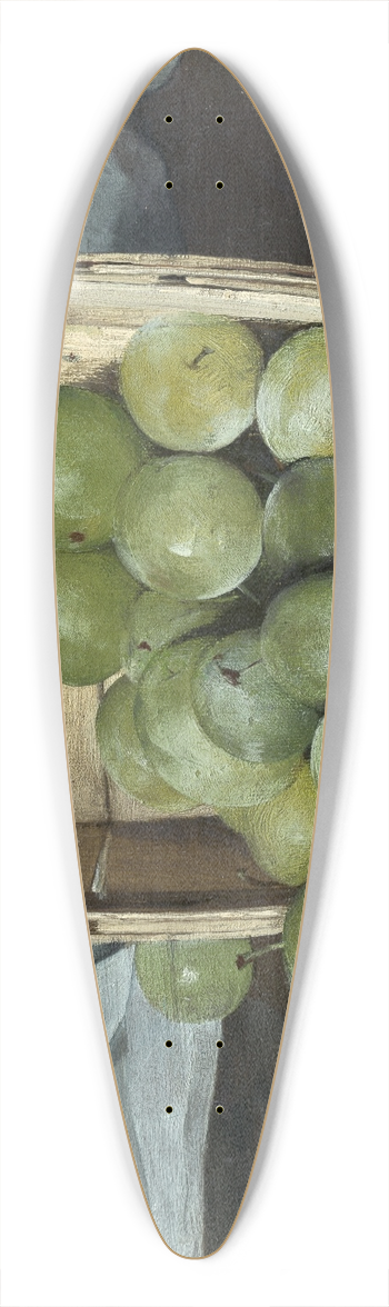 Joseph Decker - Green Plums 39.3 inch art pintail longboard deck