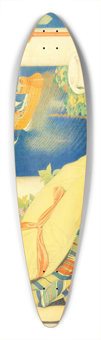 Joseph Edward Southall - Ariadne in Naxos 39.3 inch art pintail longboard deck