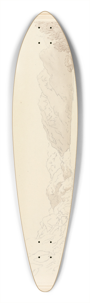 Joseph Farington - Landscape. 39.3 inch art pintail longboard deck