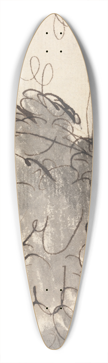 Joseph Farington - Trees with a Distant Church on the Right 39.3 inch art pintail longboard deck