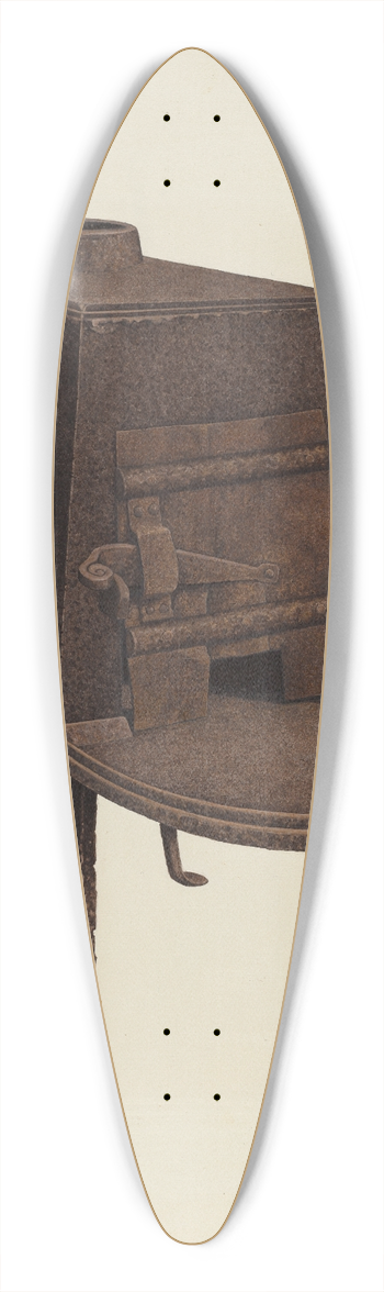 Joseph Glover - Stove 39.3 inch art pintail longboard deck