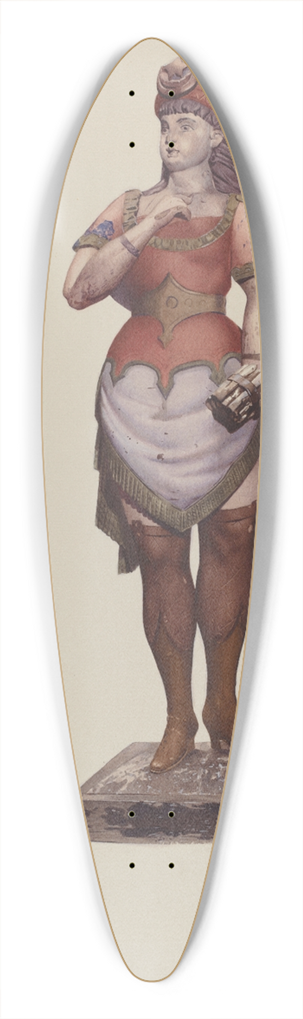 Joseph Goldberg - Cigar Store Figure 39.3 inch art pintail longboard deck