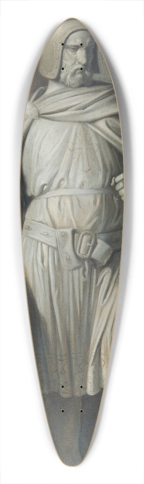 Joseph Hasslwander - Entwurf fr eine Figur des Wiener Rathauses 39.3 inch art pintail longboard deck