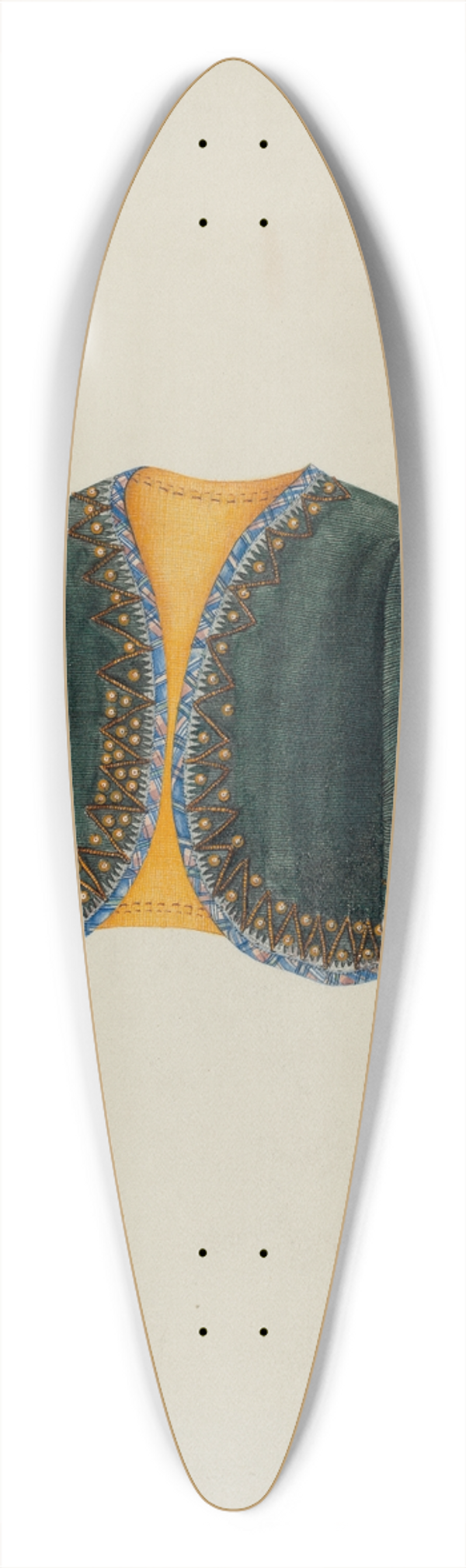 Josephine C. Romano - Bolero 39.3 inch art pintail longboard deck