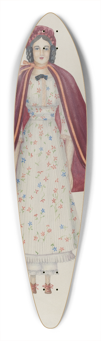 Josephine C. Romano - Doll  Narcissa Savery 39.3 inch art pintail longboard deck