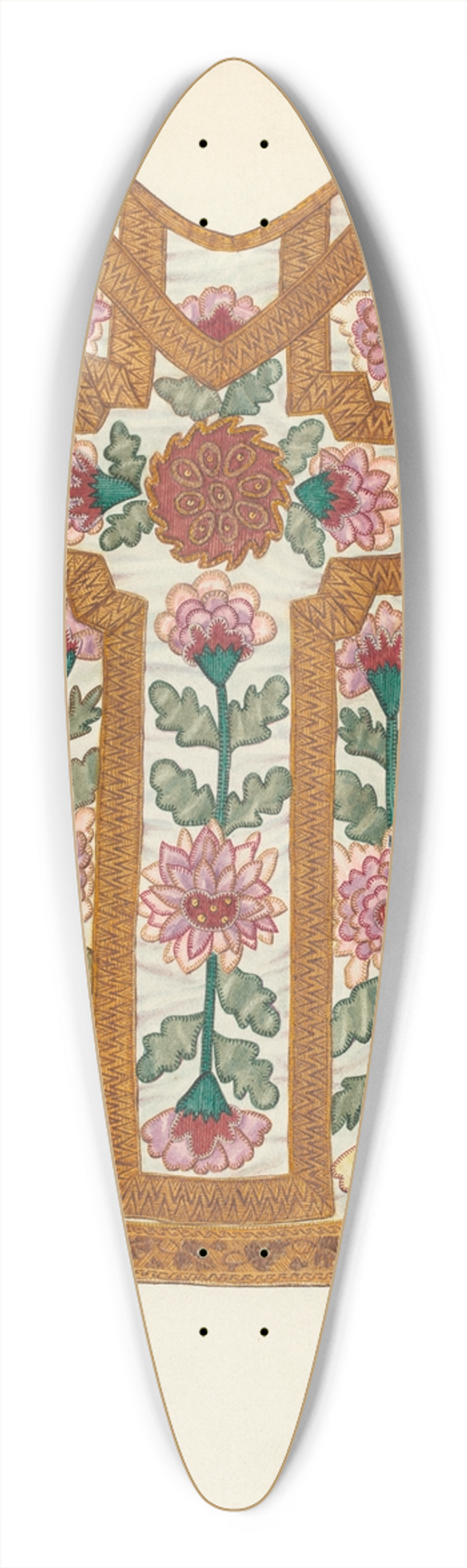 Josephine C. Romano - Ecclesiastical Vestment 39.3 inch art pintail longboard deck