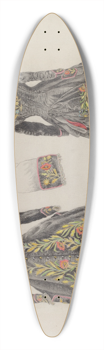 Joseph L. Boyd - Dress 39.3 inch art pintail longboard deck