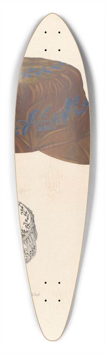 Joseph L. Boyd - House Cap 39.3 inch art pintail longboard deck