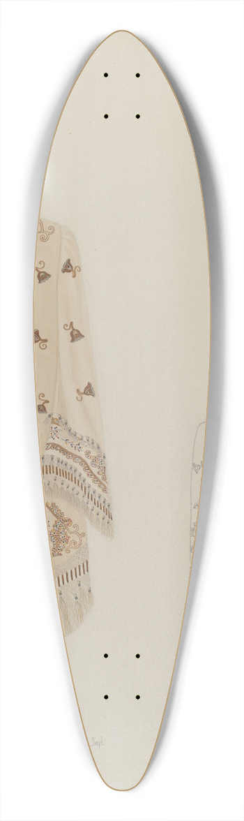 Joseph L. Boyd - Opera Shoulder Wrap 39.3 inch art pintail longboard deck