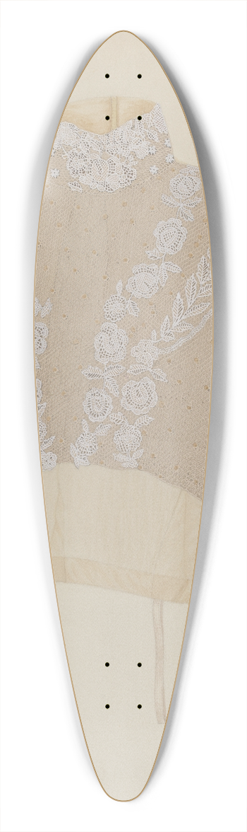 Joseph L. Boyd - Waist 39.3 inch art pintail longboard deck