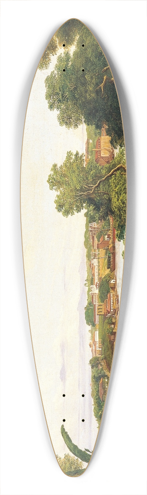 Joseph Lon Righini - View of So Luis do Maranho 39.3 inch art pintail longboard deck
