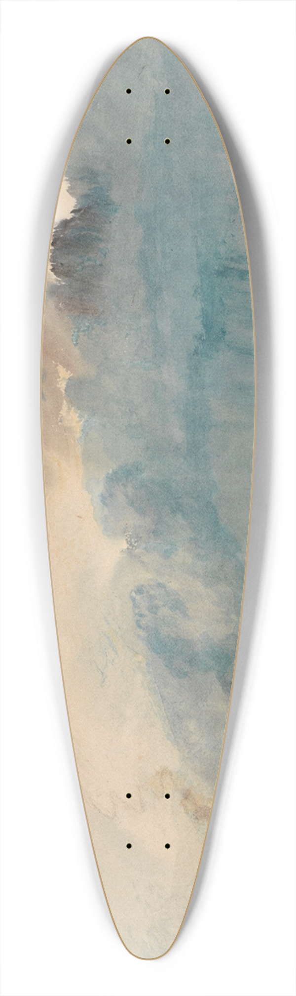 Joseph Mallord William Turner - A Paddle-steamer in a Storm 39.3 inch art pintail longboard deck