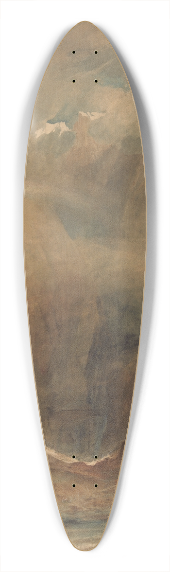 Joseph Mallord William Turner - Devils Bridge, Saint Gotthards Pass 39.3 inch art pintail longboard deck