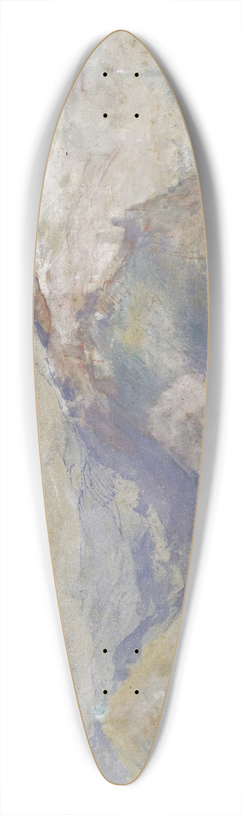 Joseph Mallord William Turner - Genoa From The Sea 39.3 inch art pintail longboard deck