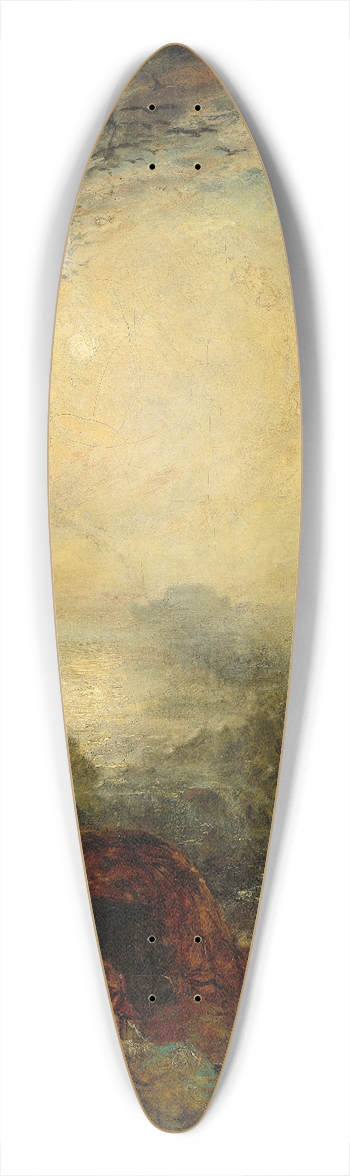 Joseph Mallord William Turner - The Evening of the Deluge 39.3 inch art pintail longboard deck