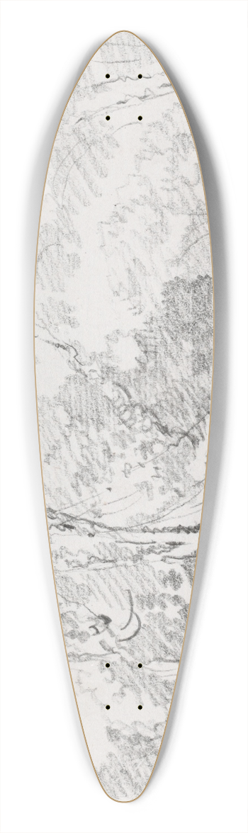 Joseph-Marie Vien - Trees 39.3 inch art pintail longboard deck