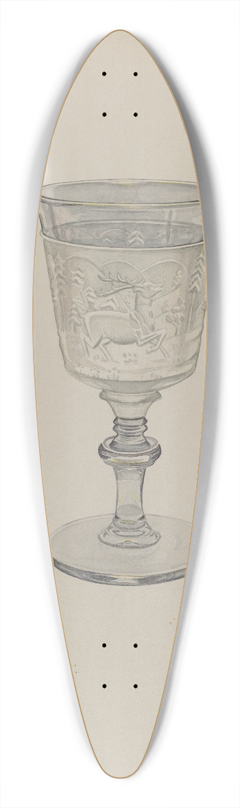 Joseph Mitry - Goblet 39.3 inch art pintail longboard deck
