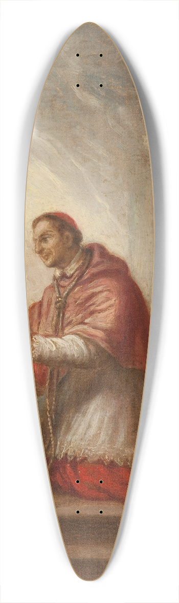 Joseph-Nicolas Jouy - Saint Charles Borrome 39.3 inch art pintail longboard deck