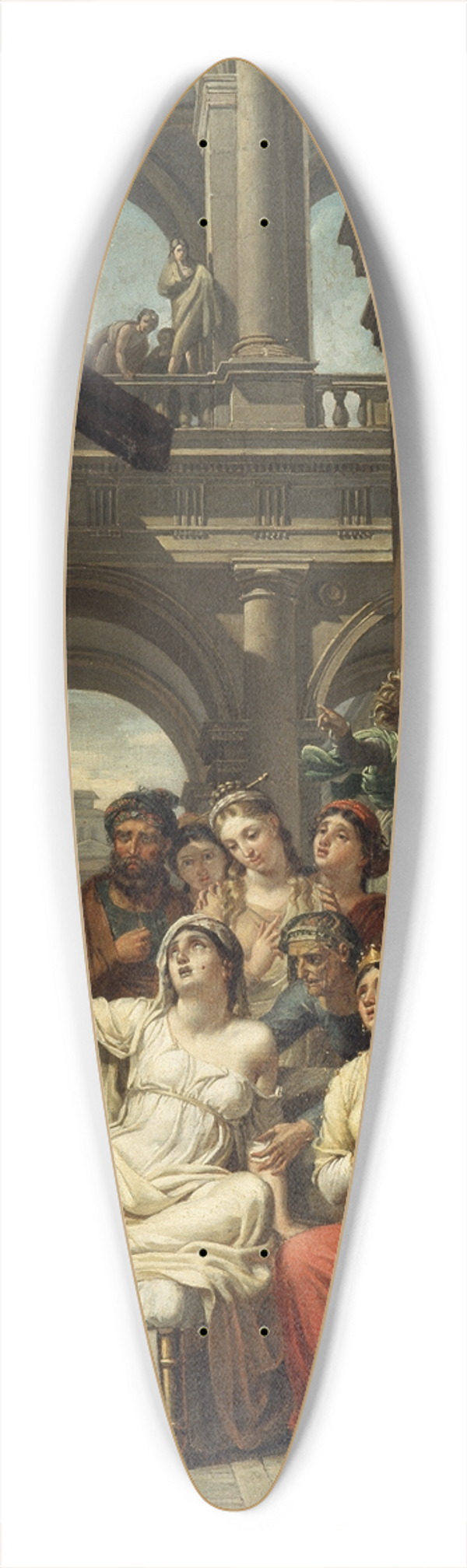 Joseph Paelinck - The Invention of the Holy Cross 39.3 inch art pintail longboard deck