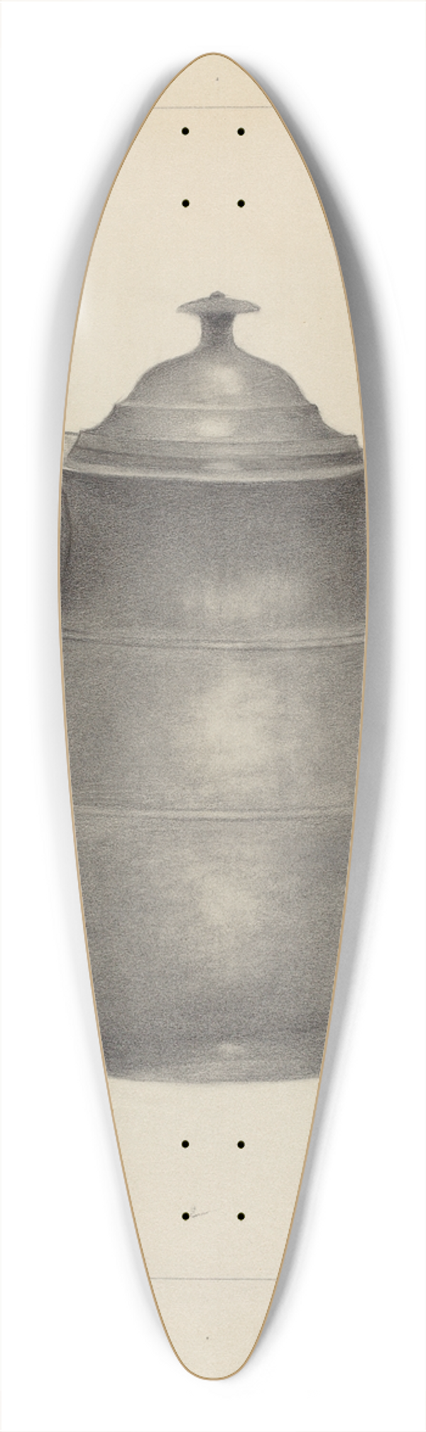 Joseph Stonefield - Pewter Covered Water Pitcher 39.3 inch art pintail longboard deck