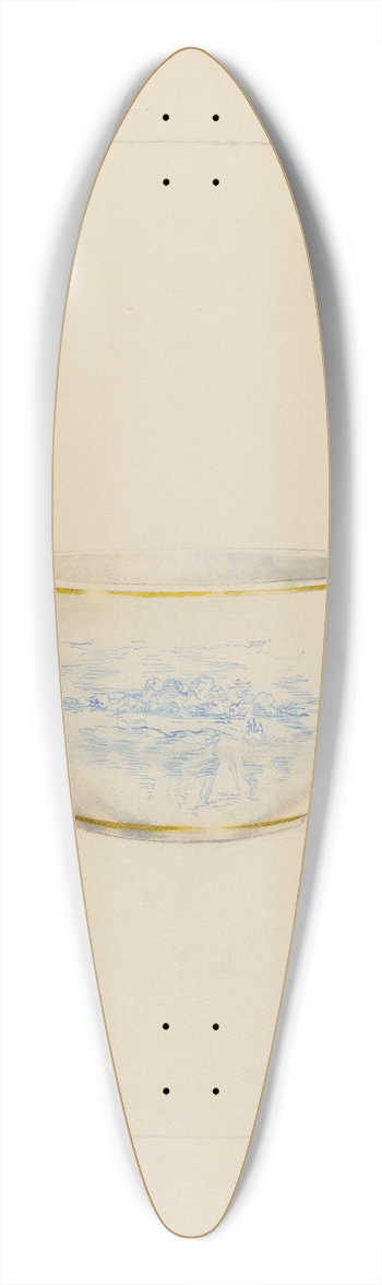 Joseph Sudek - Bowl 39.3 inch art pintail longboard deck