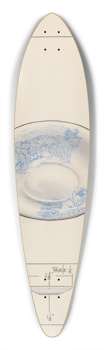 Joseph Sudek - Saucer 39.3 inch art pintail longboard deck