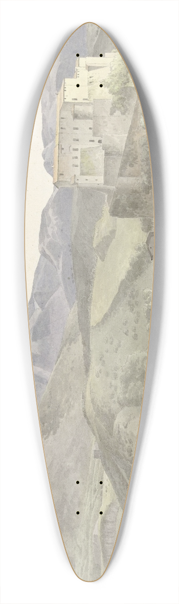 Josephus Augustus Knip - Italiaans landschap bij Subiaco 39.3 inch art pintail longboard deck