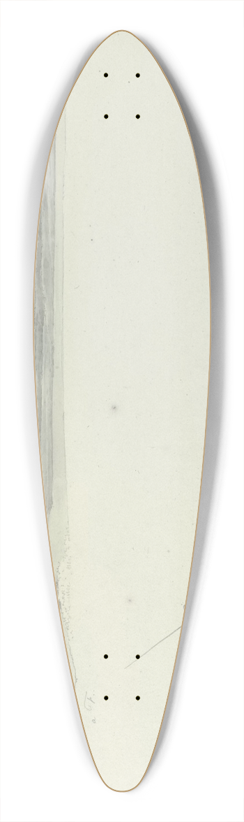 Josephus Augustus Knip - The Tiber at Fiumicino 39.3 inch art pintail longboard deck