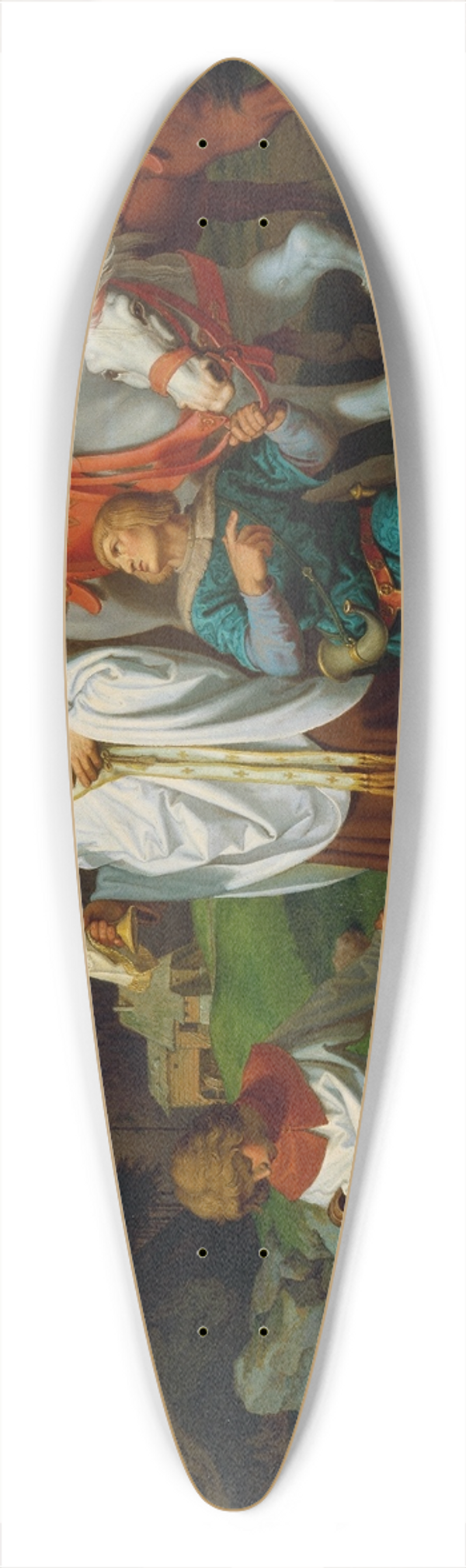 Joseph von Fhrich - Rudolf von Habsburg und der Priester 39.3 inch art pintail longboard deck