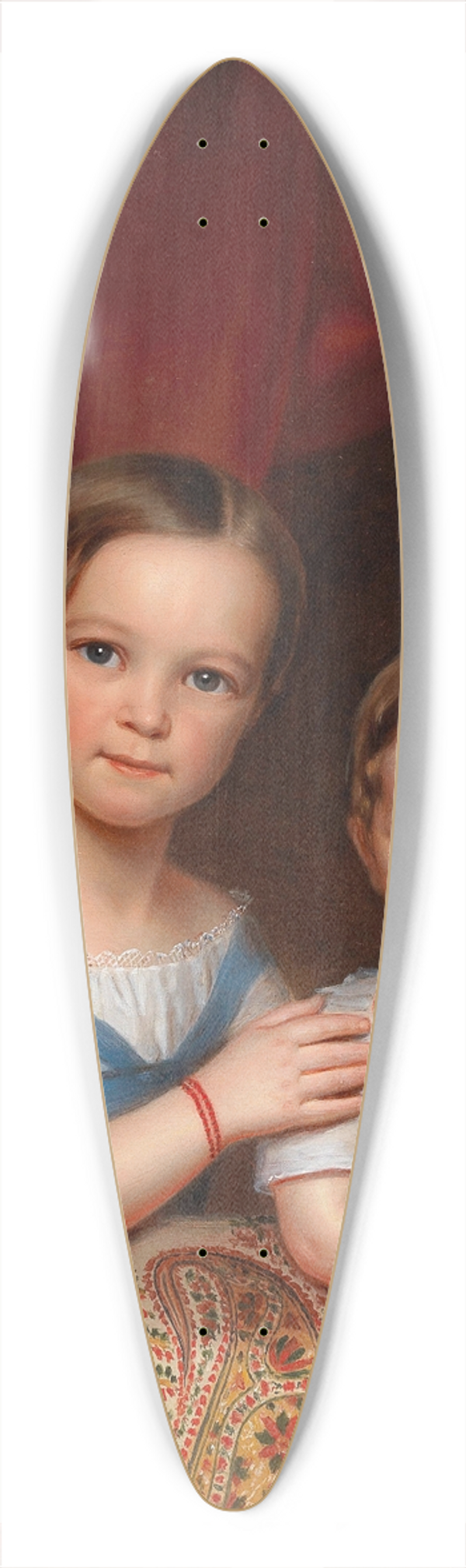 Joseph Weidner - Portrait of Two Children of the Clemens Bachofen von Echt Family 39.3 inch art pintail longboard deck