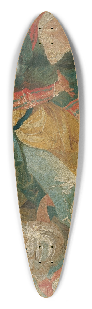 Joseph Winterhalder the younger - Anbetung 39.3 inch art pintail longboard deck