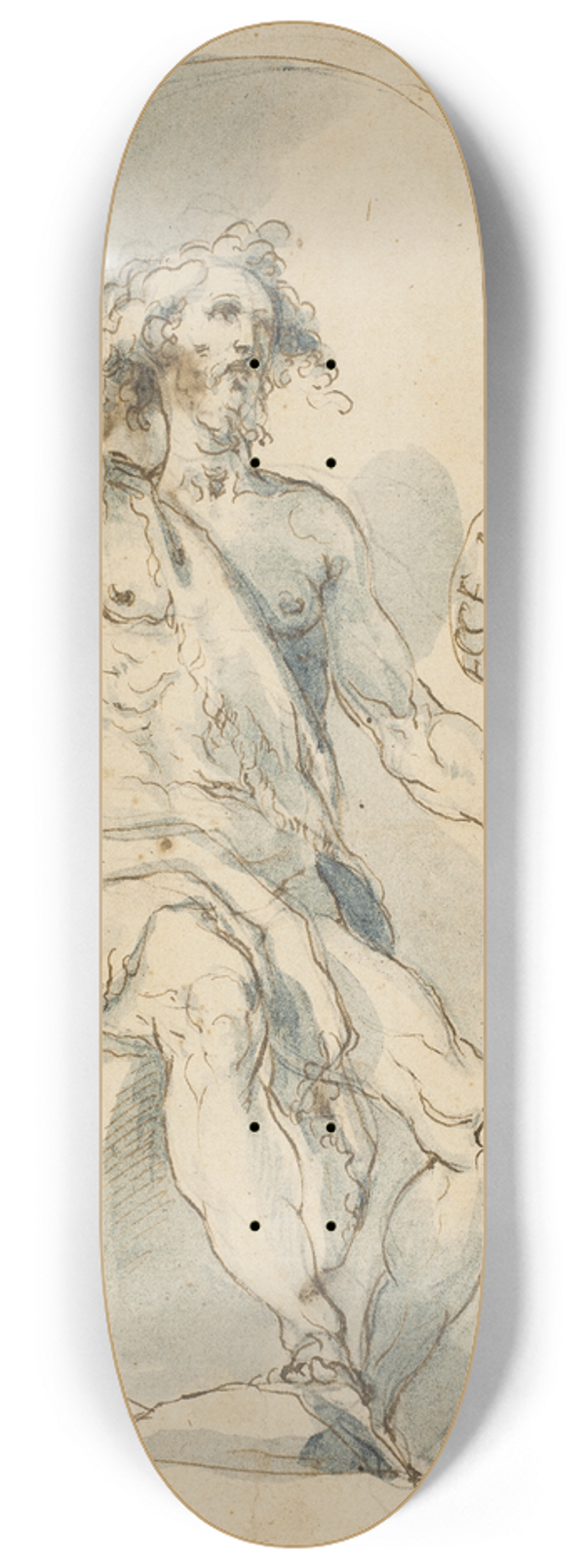 Cherubino Alberti - St John the Baptist 8.25 inch art skate deck