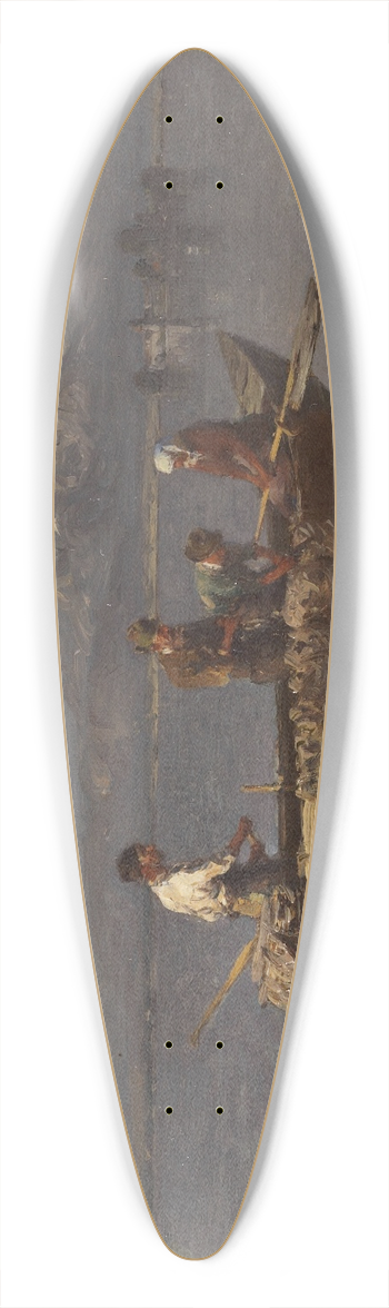 Joseph Wopfner - Chiemseefischer 39.3 inch art pintail longboard deck