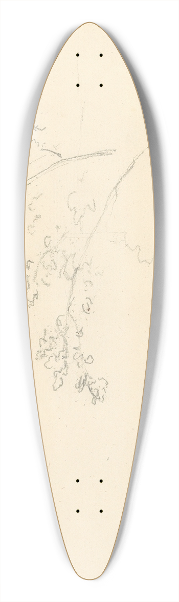 Joseph Wright of Derby - Tree Branches 39.3 inch art pintail longboard deck