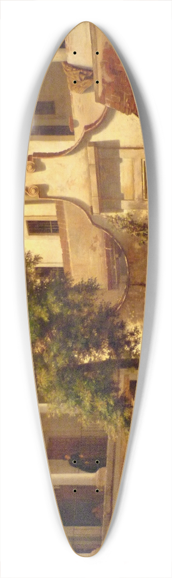Jos Jimnez - Interior of the Metropolitan Cathedral Choir School 39.3 inch art pintail longboard deck