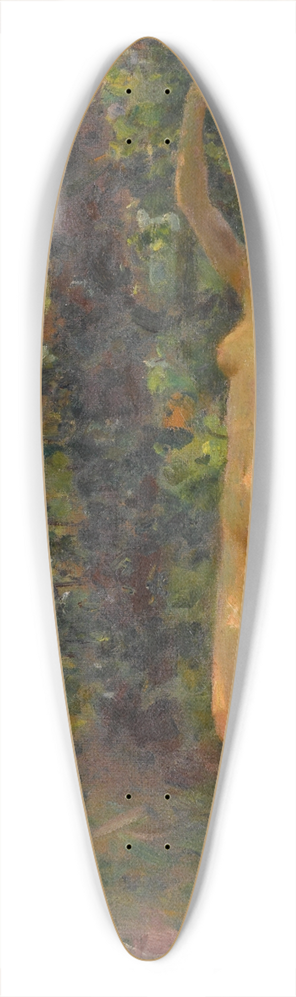 Jos Julio Souza Pinto - A beauty in a forest 39.3 inch art pintail longboard deck