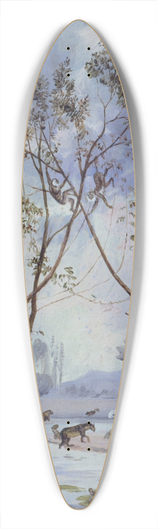 Jos Mara Velasco - Flora and Fauna from the Miocene Cenozoic Period. Evolution of Continental Life on Earth 39.3 inch art pintail longboard deck