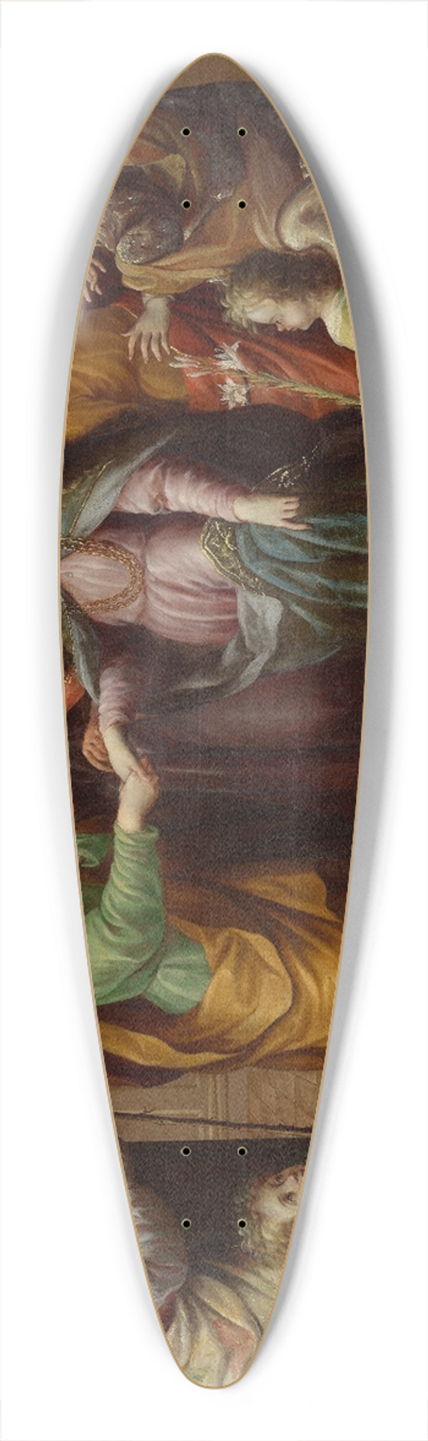 Jos Snchez - The Marriage of the Virgin 39.3 inch art pintail longboard deck